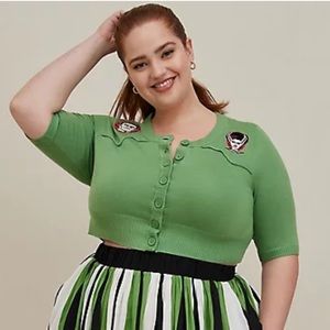 Torrid Bride of Frankenstein Sweater Shrug Button Down SOLD OUT